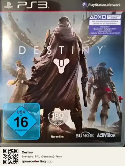 Destiny PlayStation 3, Germany box front