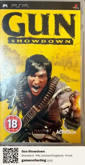 Gun Showdown PlayStation Portable, United Kingdom box front