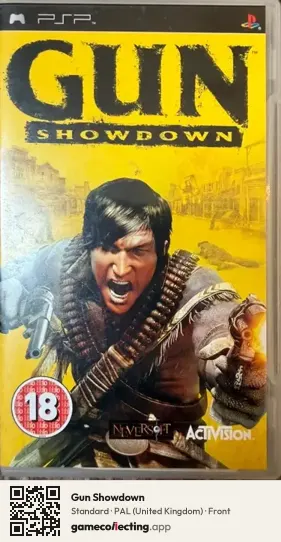 Gun Showdown PlayStation Portable, United Kingdom box front