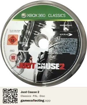 Just Cause 2 Xbox 360, PAL disc