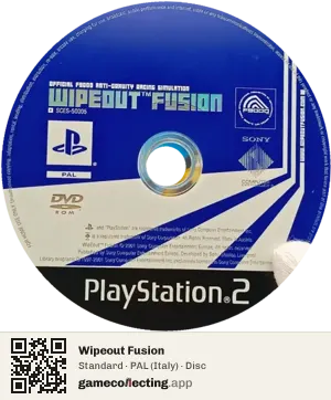Wipeout Fusion PlayStation 2, PAL disc