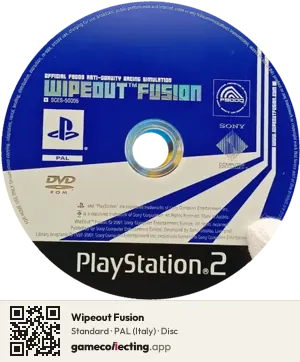 Wipeout Fusion PlayStation 2, PAL disc