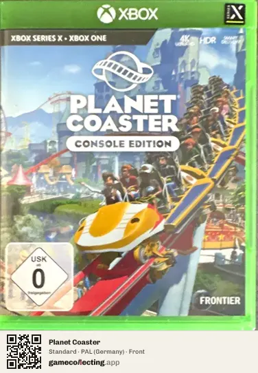 Planet Coaster Xbox Series X, Germany box front