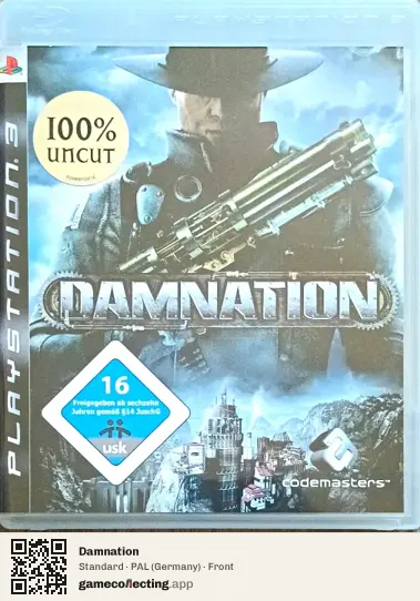 Damnation PlayStation 3, Germany box front