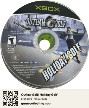 Outlaw Golf: Holiday Golf Xbox, NTSC disc