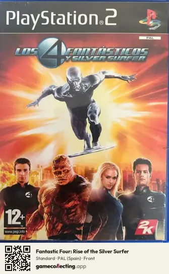 Fantastic Four: Rise of the Silver Surfer PlayStation 2, Spain box front