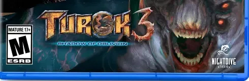 Turok Trilogy Bundle, the ESRB box on its front
