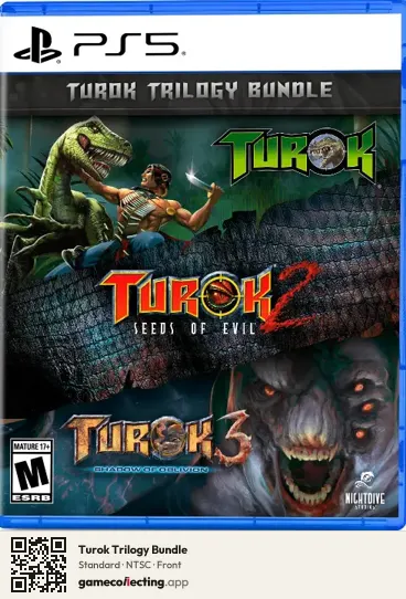 Turok Trilogy Bundle PlayStation 5, NTSC box front