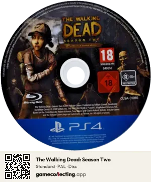 The Walking Dead: Season Two PlayStation 4, PAL disc