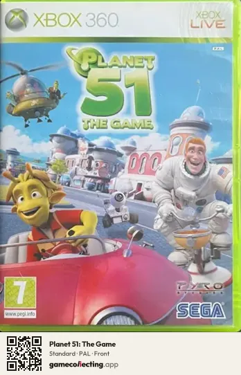 Planet 51: The Game Xbox 360, PAL box front