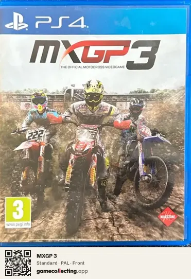 MXGP 3 PlayStation 4, PAL box front