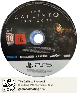 The Callisto Protocol PlayStation 5, PAL disc
