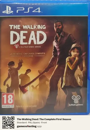 The Walking Dead: The Complete First Season PlayStation 4, Spain box front