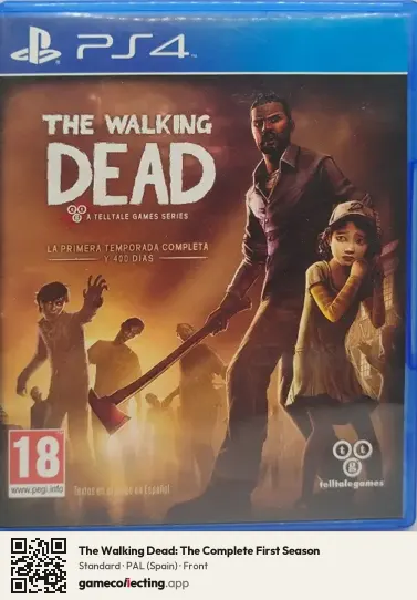 The Walking Dead: The Complete First Season PlayStation 4, Spain box front