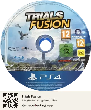 Trials Fusion PlayStation 4, PAL disc