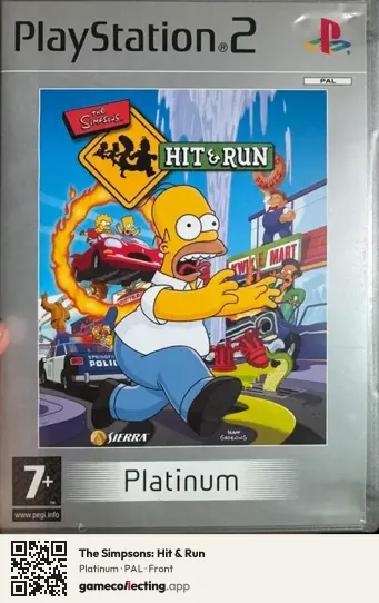 The Simpsons: Hit & Run PlayStation 2, PAL box front
