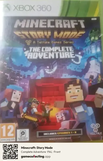 Minecraft: Story Mode Xbox 360, PAL box front