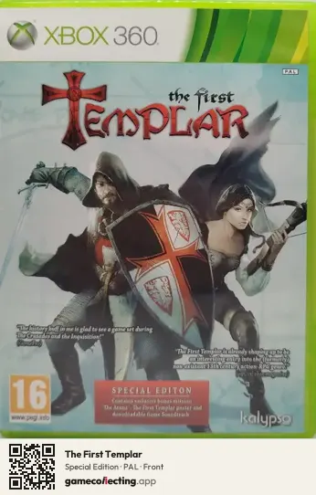 The First Templar Xbox 360, PAL box front