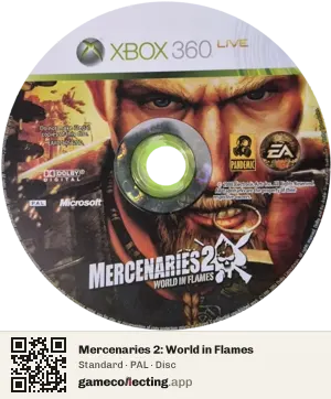 Mercenaries 2: World in Flames Xbox 360, PAL disc