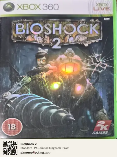 BioShock 2 Xbox 360, United Kingdom box front