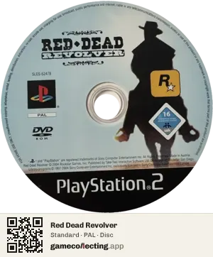 Red Dead Revolver PlayStation 2, PAL disc