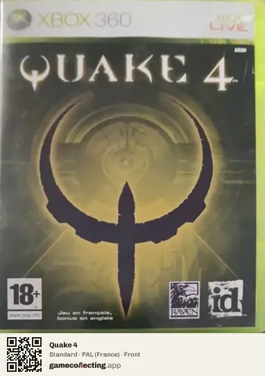 Quake 4 Xbox 360, France box front