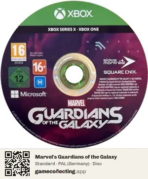 Marvel's Guardians of the Galaxy Xbox Series X, PAL disc