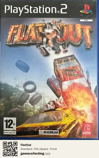 FlatOut PlayStation 2, Spain box front