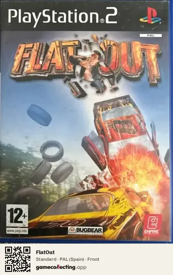 FlatOut PlayStation 2, Spain box front