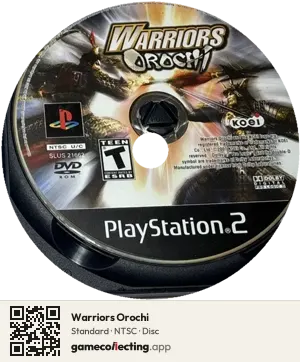 Warriors Orochi PlayStation 2, NTSC disc