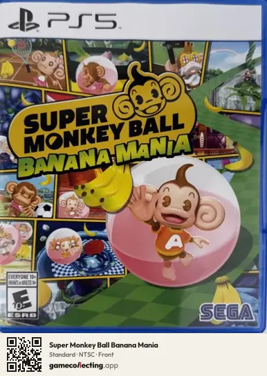 Super Monkey Ball Banana Mania PlayStation 5, NTSC box front