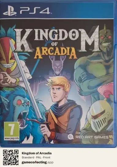 Kingdom of Arcadia PlayStation 4, PAL box front