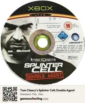 Tom Clancy's Splinter Cell: Double Agent Xbox, PAL disc