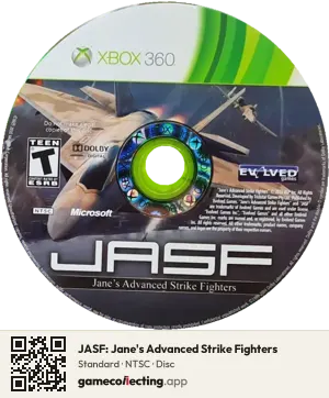 JASF: Jane's Advanced Strike Fighters Xbox 360, NTSC disc