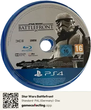 Star Wars Battlefront PlayStation 4, PAL disc