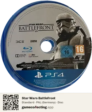 Star Wars Battlefront PlayStation 4, PAL disc