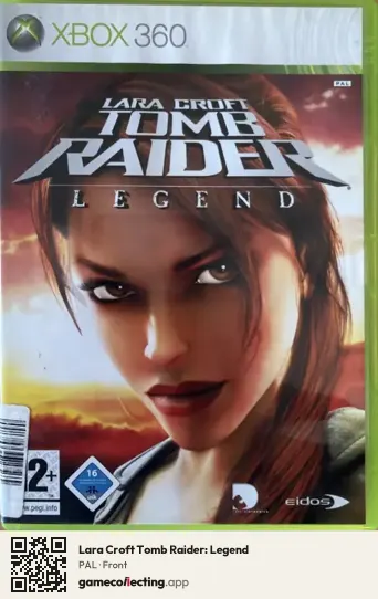 Lara Croft Tomb Raider: Legend Xbox 360, PAL box front