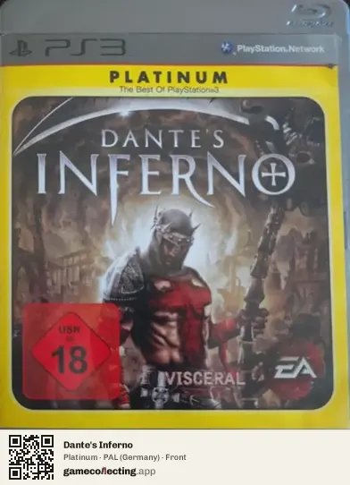 Dante's Inferno PlayStation 3, Germany box front