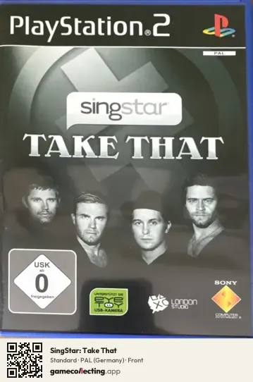 SingStar: Take That PlayStation 2, Germany box front