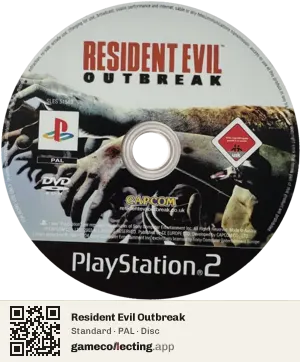Resident Evil Outbreak PlayStation 2, PAL disc