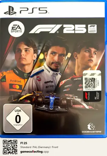 F1 25 PlayStation 5, Germany box front