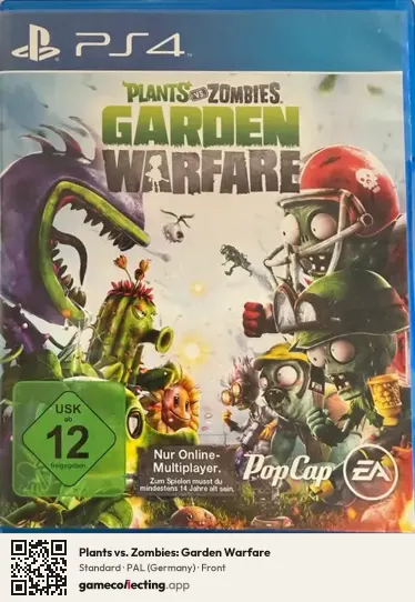 Plants vs. Zombies: Garden Warfare PlayStation 4, Germany box front