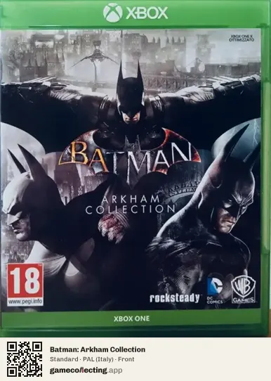 Batman: Arkham Collection Xbox One, Italy box front
