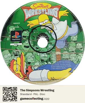 The Simpsons Wrestling PlayStation, PAL disc