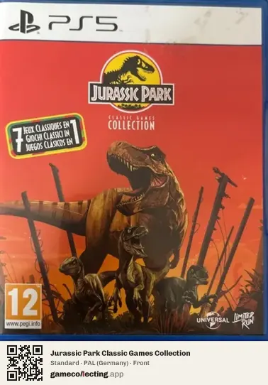 Jurassic Park Classic Games Collection PlayStation 5, Germany box front