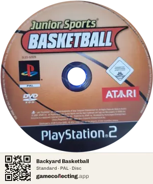 Backyard Basketball PlayStation 2, PAL disc