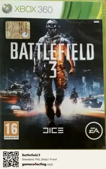 Battlefield 3 Xbox 360, Italy box front