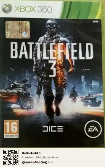 Battlefield 3 Xbox 360, Italy box front