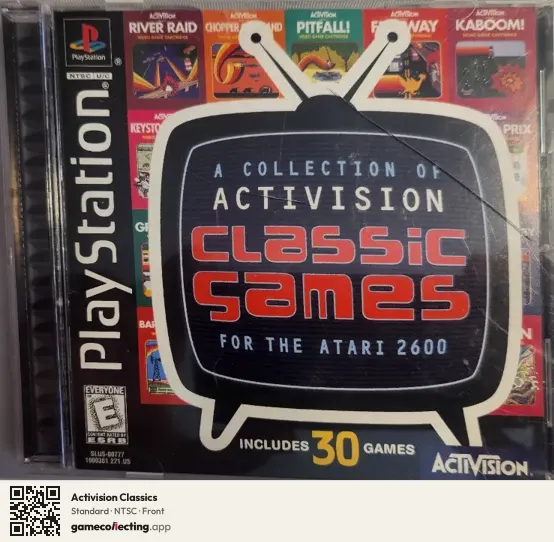 Activision Classics PlayStation, NTSC box front