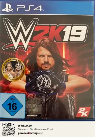 WWE 2K19 PlayStation 4, Germany box front